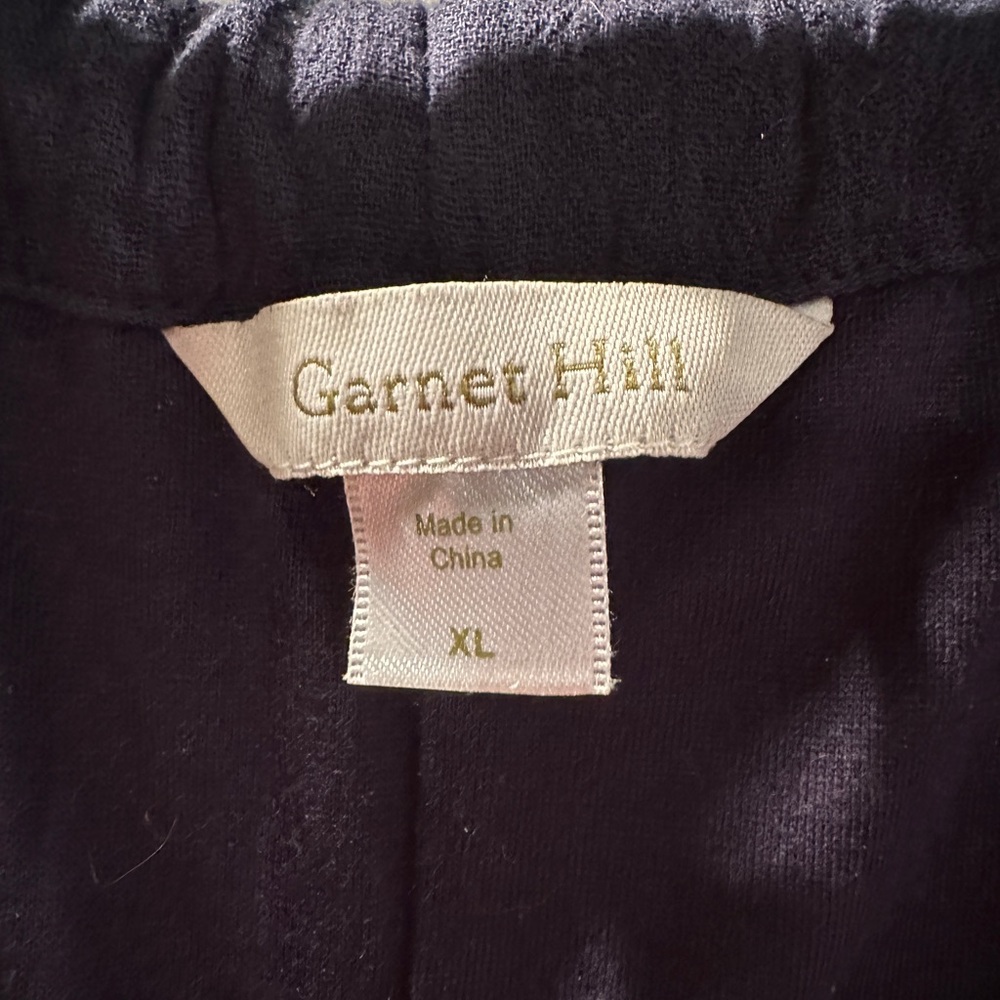 Garnet Hill Blue Maxi A-Line Dress - Cotton Gauze - Picture 2 of 3